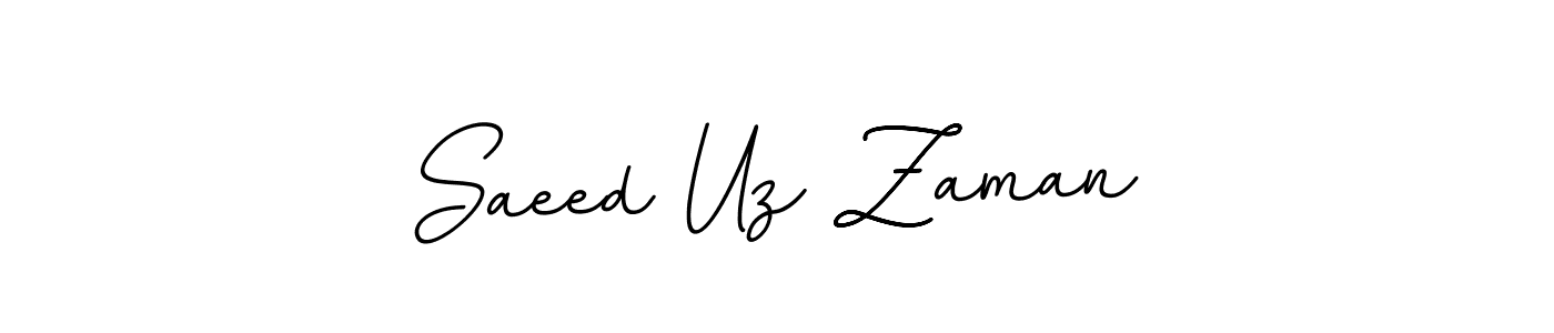 Design your own signature with our free online signature maker. With this signature software, you can create a handwritten (BallpointsItalic-DORy9) signature for name Saeed Uz Zaman. Saeed Uz Zaman signature style 11 images and pictures png