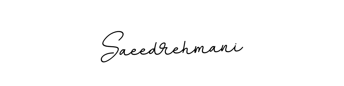 Create a beautiful signature design for name Saeedrehmani. With this signature (BallpointsItalic-DORy9) fonts, you can make a handwritten signature for free. Saeedrehmani signature style 11 images and pictures png