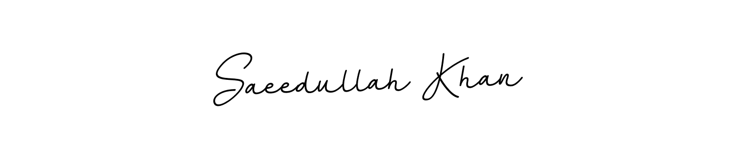 The best way (BallpointsItalic-DORy9) to make a short signature is to pick only two or three words in your name. The name Saeedullah Khan include a total of six letters. For converting this name. Saeedullah Khan signature style 11 images and pictures png