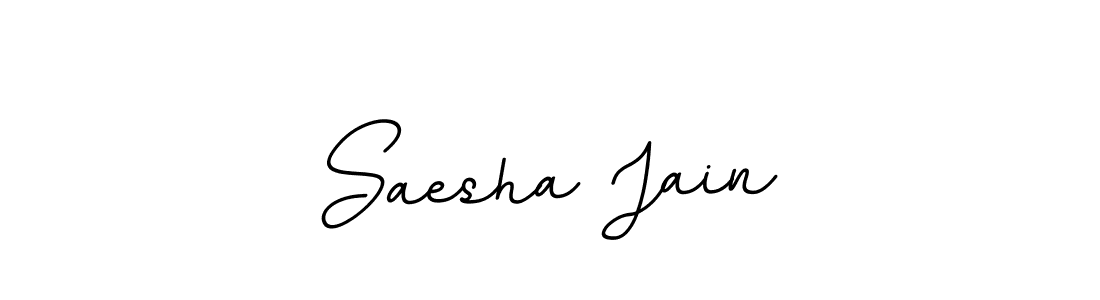 How to make Saesha Jain signature? BallpointsItalic-DORy9 is a professional autograph style. Create handwritten signature for Saesha Jain name. Saesha Jain signature style 11 images and pictures png