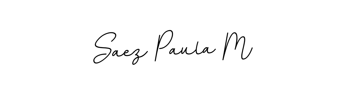 Use a signature maker to create a handwritten signature online. With this signature software, you can design (BallpointsItalic-DORy9) your own signature for name Saez Paula M. Saez Paula M signature style 11 images and pictures png