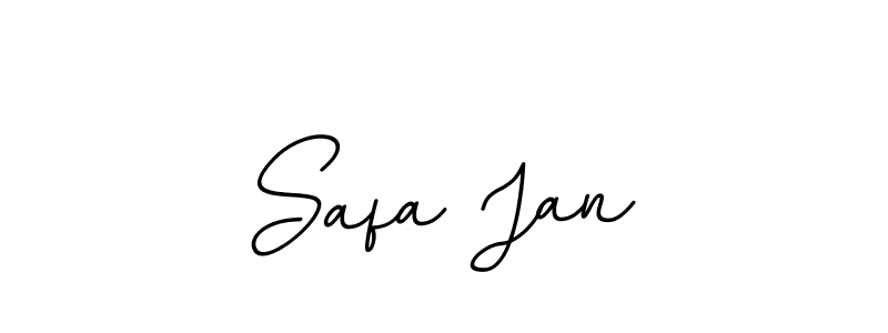 You should practise on your own different ways (BallpointsItalic-DORy9) to write your name (Safa Jan) in signature. don't let someone else do it for you. Safa Jan signature style 11 images and pictures png