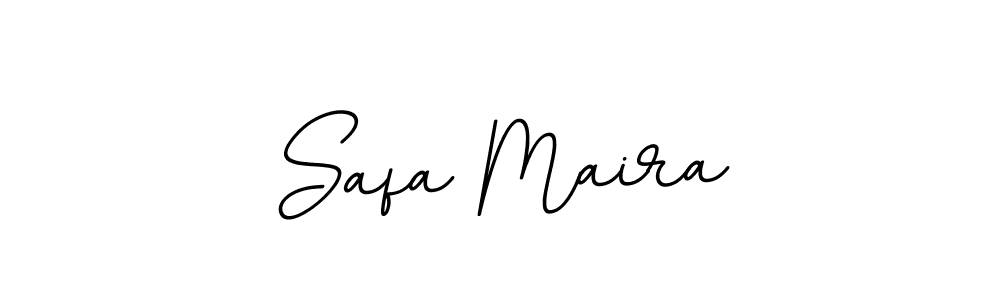 Use a signature maker to create a handwritten signature online. With this signature software, you can design (BallpointsItalic-DORy9) your own signature for name Safa Maira. Safa Maira signature style 11 images and pictures png