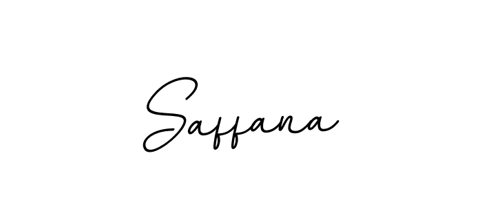 Design your own signature with our free online signature maker. With this signature software, you can create a handwritten (BallpointsItalic-DORy9) signature for name Saffana. Saffana signature style 11 images and pictures png