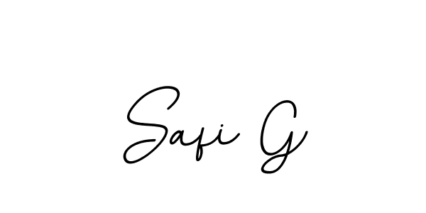 How to make Safi G name signature. Use BallpointsItalic-DORy9 style for creating short signs online. This is the latest handwritten sign. Safi G signature style 11 images and pictures png