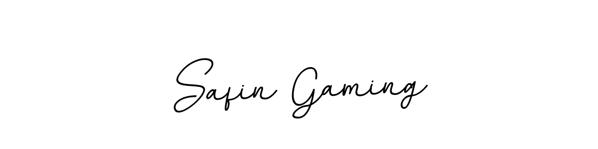 Make a beautiful signature design for name Safin Gaming. With this signature (BallpointsItalic-DORy9) style, you can create a handwritten signature for free. Safin Gaming signature style 11 images and pictures png