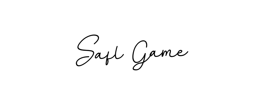 The best way (BallpointsItalic-DORy9) to make a short signature is to pick only two or three words in your name. The name Safl Game include a total of six letters. For converting this name. Safl Game signature style 11 images and pictures png
