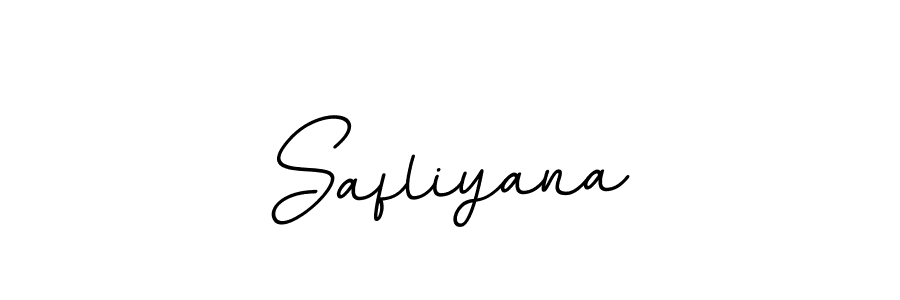 Make a beautiful signature design for name Safliyana. With this signature (BallpointsItalic-DORy9) style, you can create a handwritten signature for free. Safliyana signature style 11 images and pictures png