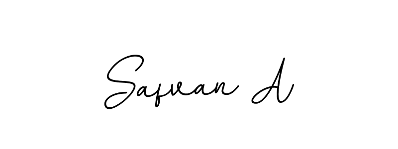 Use a signature maker to create a handwritten signature online. With this signature software, you can design (BallpointsItalic-DORy9) your own signature for name Safvan A. Safvan A signature style 11 images and pictures png