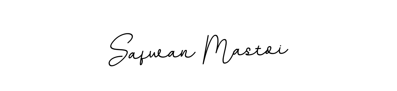 How to make Safwan Mastoi name signature. Use BallpointsItalic-DORy9 style for creating short signs online. This is the latest handwritten sign. Safwan Mastoi signature style 11 images and pictures png