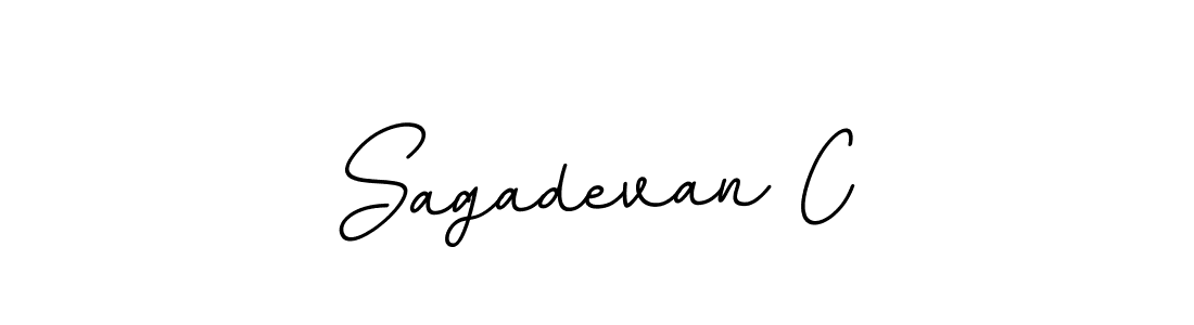 Create a beautiful signature design for name Sagadevan C. With this signature (BallpointsItalic-DORy9) fonts, you can make a handwritten signature for free. Sagadevan C signature style 11 images and pictures png