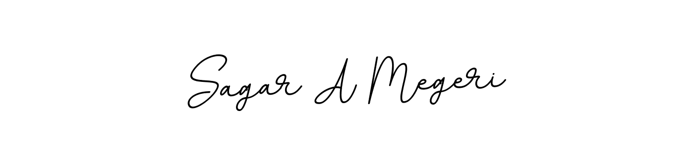 Design your own signature with our free online signature maker. With this signature software, you can create a handwritten (BallpointsItalic-DORy9) signature for name Sagar A Megeri. Sagar A Megeri signature style 11 images and pictures png