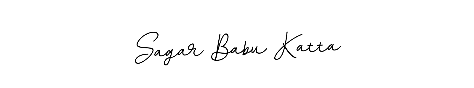 This is the best signature style for the Sagar Babu Katta name. Also you like these signature font (BallpointsItalic-DORy9). Mix name signature. Sagar Babu Katta signature style 11 images and pictures png