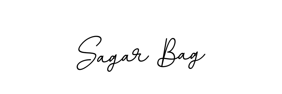 How to make Sagar Bag name signature. Use BallpointsItalic-DORy9 style for creating short signs online. This is the latest handwritten sign. Sagar Bag signature style 11 images and pictures png