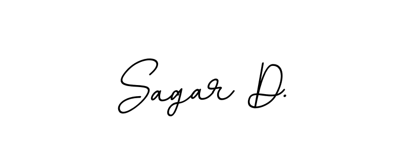 This is the best signature style for the Sagar D. name. Also you like these signature font (BallpointsItalic-DORy9). Mix name signature. Sagar D. signature style 11 images and pictures png