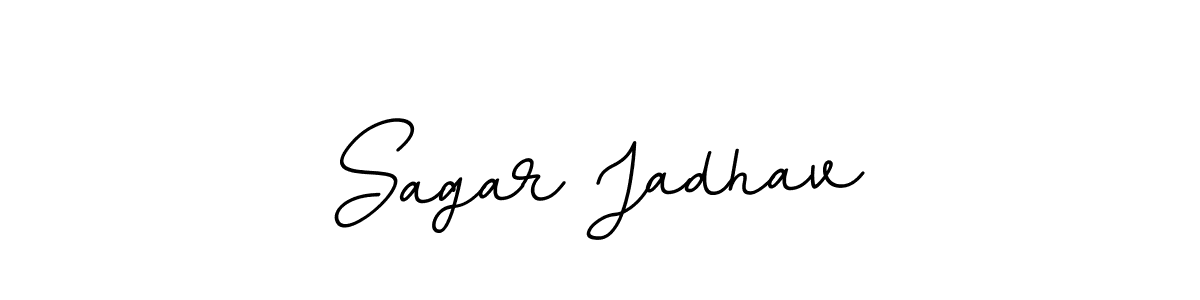 Sagar Jadhav stylish signature style. Best Handwritten Sign (BallpointsItalic-DORy9) for my name. Handwritten Signature Collection Ideas for my name Sagar Jadhav. Sagar Jadhav signature style 11 images and pictures png