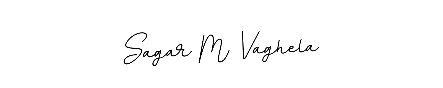 You should practise on your own different ways (BallpointsItalic-DORy9) to write your name (Sagar M Vaghela) in signature. don't let someone else do it for you. Sagar M Vaghela signature style 11 images and pictures png