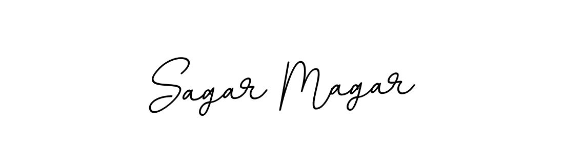 Sagar Magar stylish signature style. Best Handwritten Sign (BallpointsItalic-DORy9) for my name. Handwritten Signature Collection Ideas for my name Sagar Magar. Sagar Magar signature style 11 images and pictures png