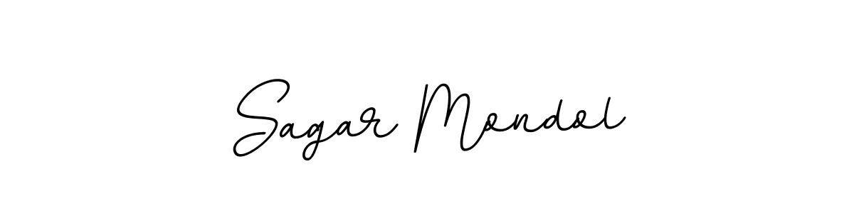 How to make Sagar Mondol name signature. Use BallpointsItalic-DORy9 style for creating short signs online. This is the latest handwritten sign. Sagar Mondol signature style 11 images and pictures png