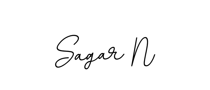 This is the best signature style for the Sagar N name. Also you like these signature font (BallpointsItalic-DORy9). Mix name signature. Sagar N signature style 11 images and pictures png