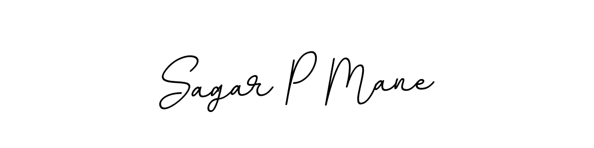 Make a beautiful signature design for name Sagar P Mane. With this signature (BallpointsItalic-DORy9) style, you can create a handwritten signature for free. Sagar P Mane signature style 11 images and pictures png