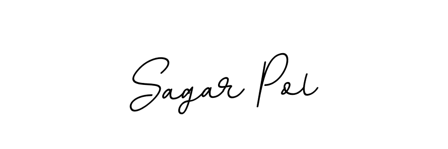 The best way (BallpointsItalic-DORy9) to make a short signature is to pick only two or three words in your name. The name Sagar Pol include a total of six letters. For converting this name. Sagar Pol signature style 11 images and pictures png