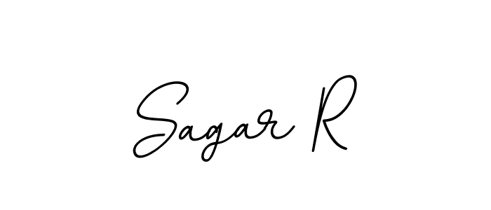 Design your own signature with our free online signature maker. With this signature software, you can create a handwritten (BallpointsItalic-DORy9) signature for name Sagar R. Sagar R signature style 11 images and pictures png