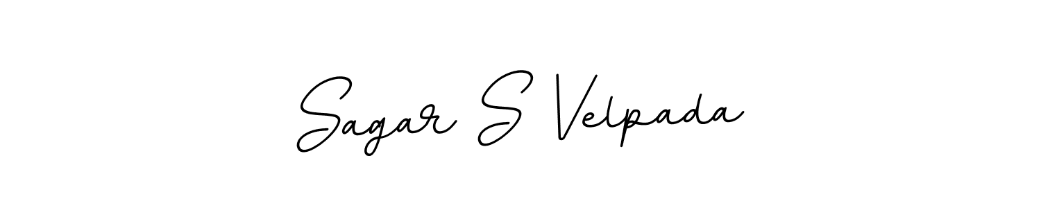 Make a beautiful signature design for name Sagar S Velpada. Use this online signature maker to create a handwritten signature for free. Sagar S Velpada signature style 11 images and pictures png