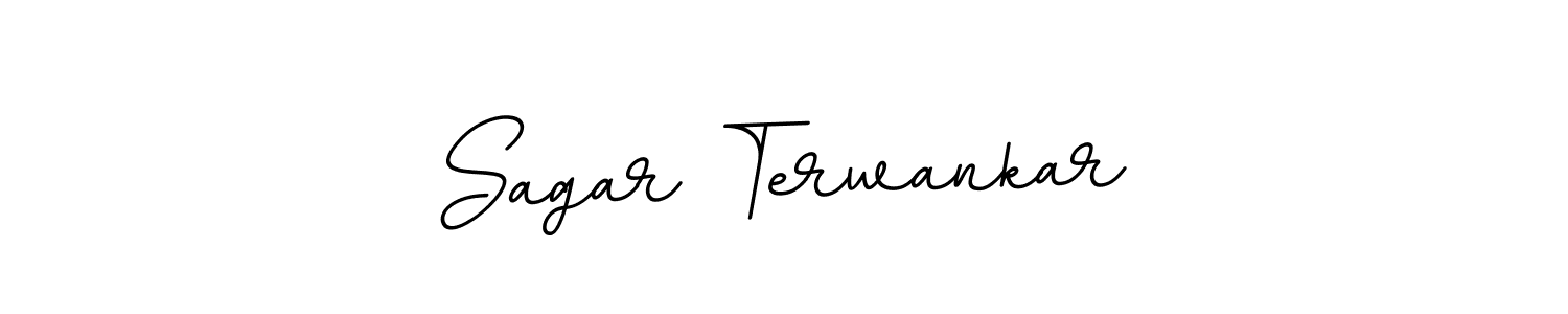 if you are searching for the best signature style for your name Sagar Terwankar. so please give up your signature search. here we have designed multiple signature styles  using BallpointsItalic-DORy9. Sagar Terwankar signature style 11 images and pictures png