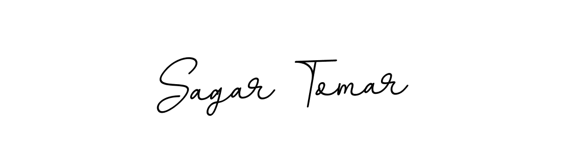You should practise on your own different ways (BallpointsItalic-DORy9) to write your name (Sagar Tomar) in signature. don't let someone else do it for you. Sagar Tomar signature style 11 images and pictures png