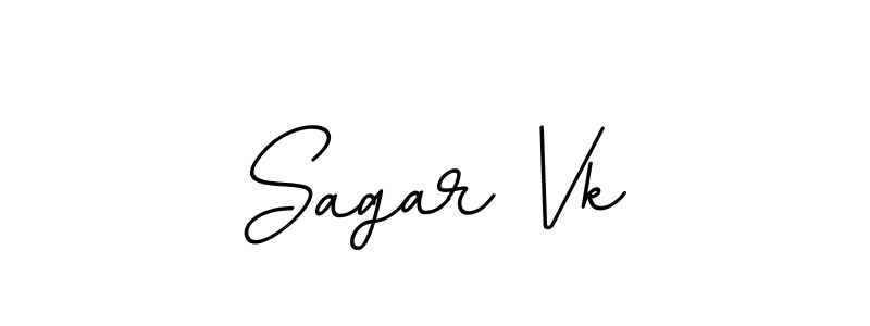 Design your own signature with our free online signature maker. With this signature software, you can create a handwritten (BallpointsItalic-DORy9) signature for name Sagar Vk. Sagar Vk signature style 11 images and pictures png