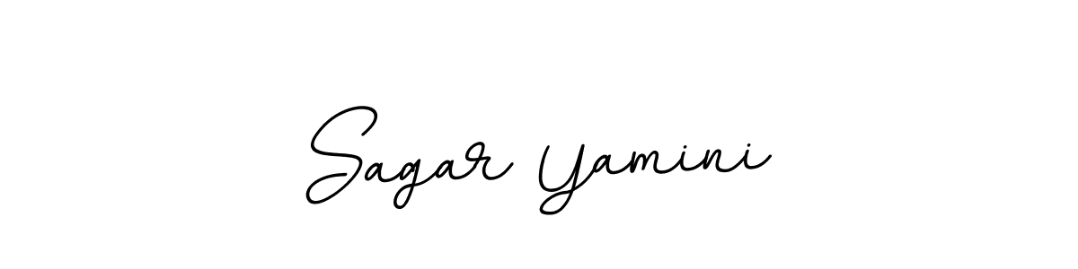 It looks lik you need a new signature style for name Sagar Yamini. Design unique handwritten (BallpointsItalic-DORy9) signature with our free signature maker in just a few clicks. Sagar Yamini signature style 11 images and pictures png