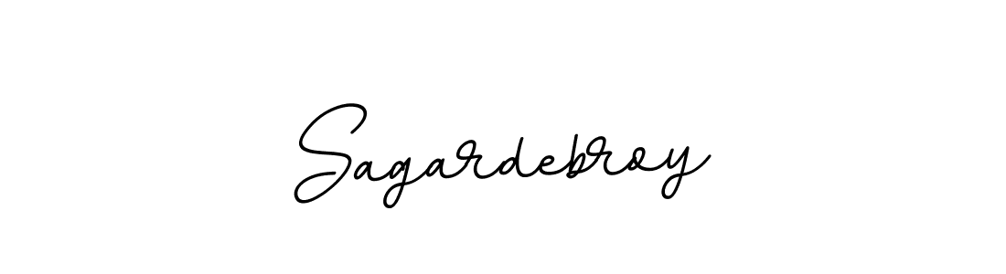 How to make Sagardebroy name signature. Use BallpointsItalic-DORy9 style for creating short signs online. This is the latest handwritten sign. Sagardebroy signature style 11 images and pictures png