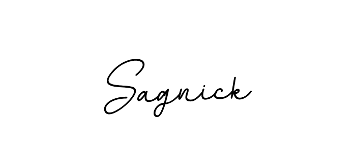 Design your own signature with our free online signature maker. With this signature software, you can create a handwritten (BallpointsItalic-DORy9) signature for name Sagnick. Sagnick signature style 11 images and pictures png