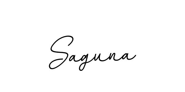 Design your own signature with our free online signature maker. With this signature software, you can create a handwritten (BallpointsItalic-DORy9) signature for name Saguna. Saguna signature style 11 images and pictures png