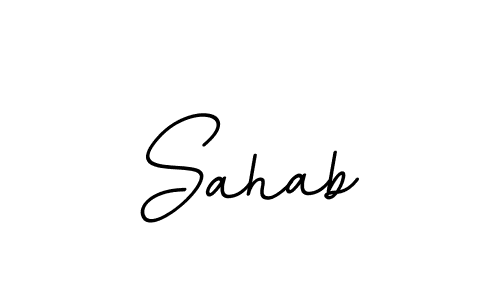 How to make Sahab signature? BallpointsItalic-DORy9 is a professional autograph style. Create handwritten signature for Sahab name. Sahab signature style 11 images and pictures png
