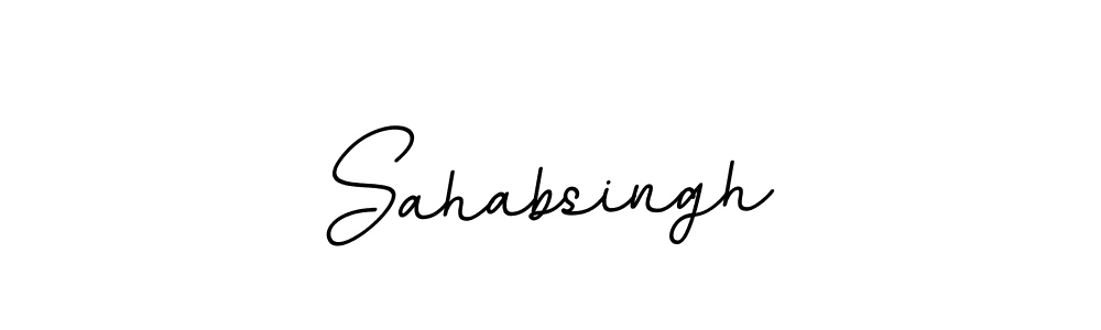 How to make Sahabsingh signature? BallpointsItalic-DORy9 is a professional autograph style. Create handwritten signature for Sahabsingh name. Sahabsingh signature style 11 images and pictures png