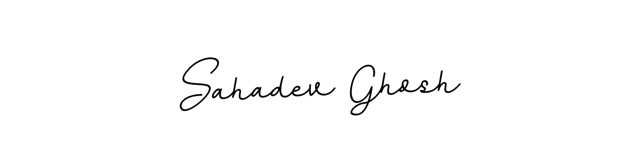 Make a beautiful signature design for name Sahadev Ghosh. With this signature (BallpointsItalic-DORy9) style, you can create a handwritten signature for free. Sahadev Ghosh signature style 11 images and pictures png