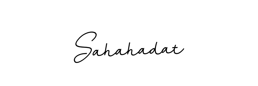 Use a signature maker to create a handwritten signature online. With this signature software, you can design (BallpointsItalic-DORy9) your own signature for name Sahahadat. Sahahadat signature style 11 images and pictures png