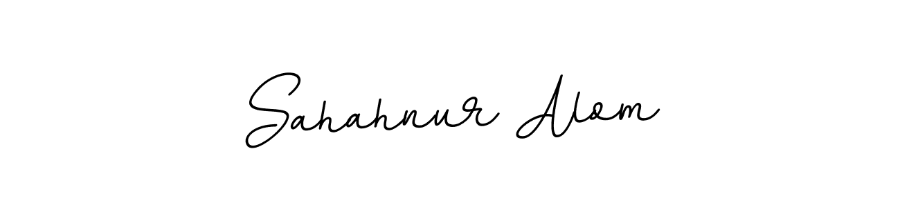 You should practise on your own different ways (BallpointsItalic-DORy9) to write your name (Sahahnur Alom) in signature. don't let someone else do it for you. Sahahnur Alom signature style 11 images and pictures png
