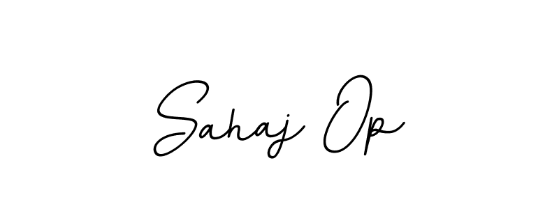 Make a beautiful signature design for name Sahaj Op. With this signature (BallpointsItalic-DORy9) style, you can create a handwritten signature for free. Sahaj Op signature style 11 images and pictures png