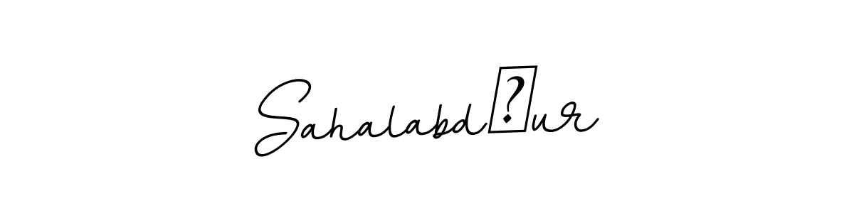 You should practise on your own different ways (BallpointsItalic-DORy9) to write your name (Sahalabdıur) in signature. don't let someone else do it for you. Sahalabdıur signature style 11 images and pictures png