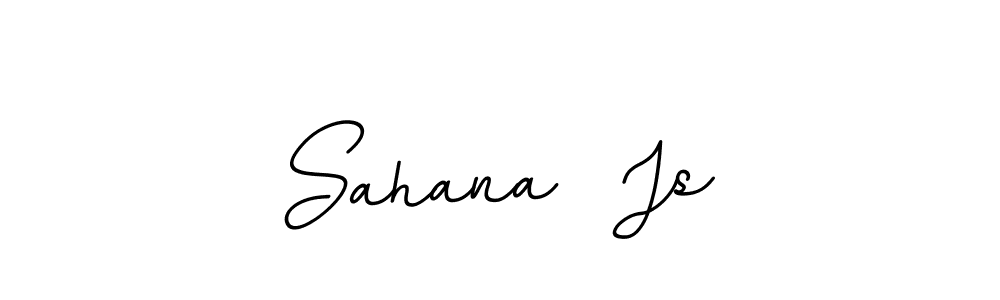 Use a signature maker to create a handwritten signature online. With this signature software, you can design (BallpointsItalic-DORy9) your own signature for name Sahana  Js. Sahana  Js signature style 11 images and pictures png