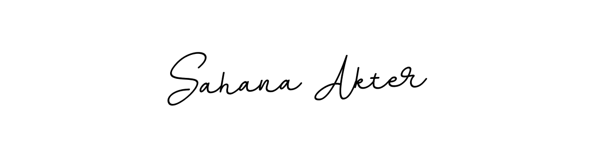 Make a beautiful signature design for name Sahana Akter. With this signature (BallpointsItalic-DORy9) style, you can create a handwritten signature for free. Sahana Akter signature style 11 images and pictures png