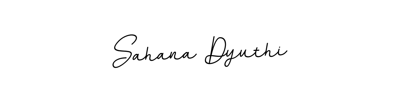 if you are searching for the best signature style for your name Sahana Dyuthi. so please give up your signature search. here we have designed multiple signature styles  using BallpointsItalic-DORy9. Sahana Dyuthi signature style 11 images and pictures png