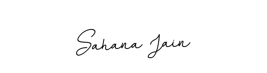 Create a beautiful signature design for name Sahana Jain. With this signature (BallpointsItalic-DORy9) fonts, you can make a handwritten signature for free. Sahana Jain signature style 11 images and pictures png