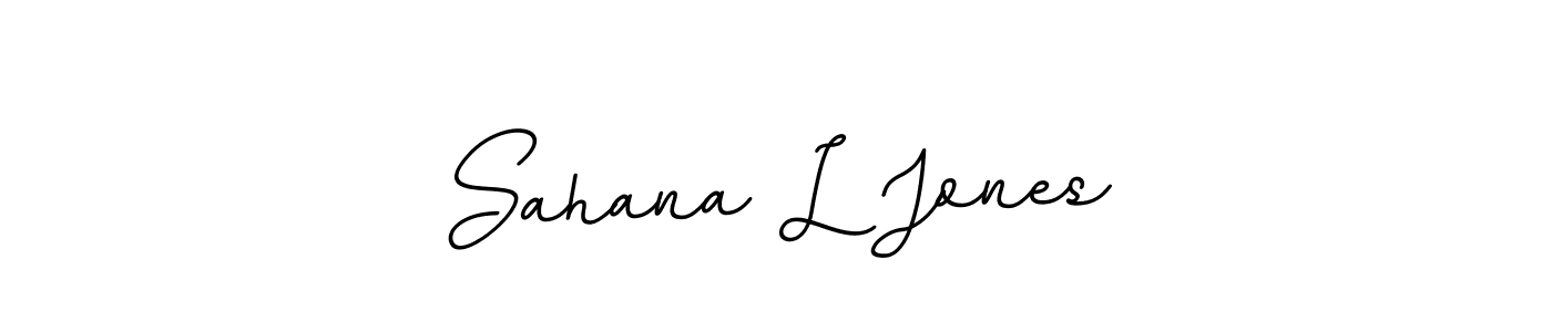 BallpointsItalic-DORy9 is a professional signature style that is perfect for those who want to add a touch of class to their signature. It is also a great choice for those who want to make their signature more unique. Get Sahana L Jones name to fancy signature for free. Sahana L Jones signature style 11 images and pictures png