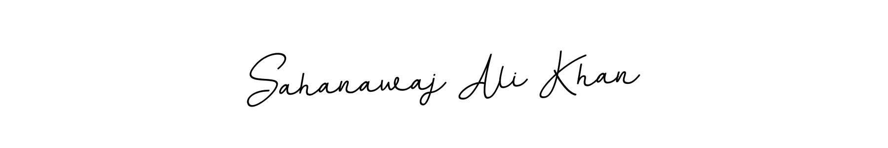 Use a signature maker to create a handwritten signature online. With this signature software, you can design (BallpointsItalic-DORy9) your own signature for name Sahanawaj Ali Khan. Sahanawaj Ali Khan signature style 11 images and pictures png