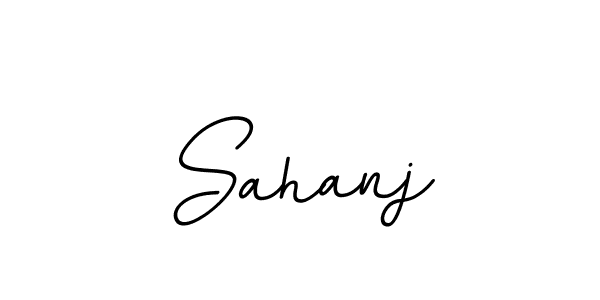 Create a beautiful signature design for name Sahanj. With this signature (BallpointsItalic-DORy9) fonts, you can make a handwritten signature for free. Sahanj signature style 11 images and pictures png