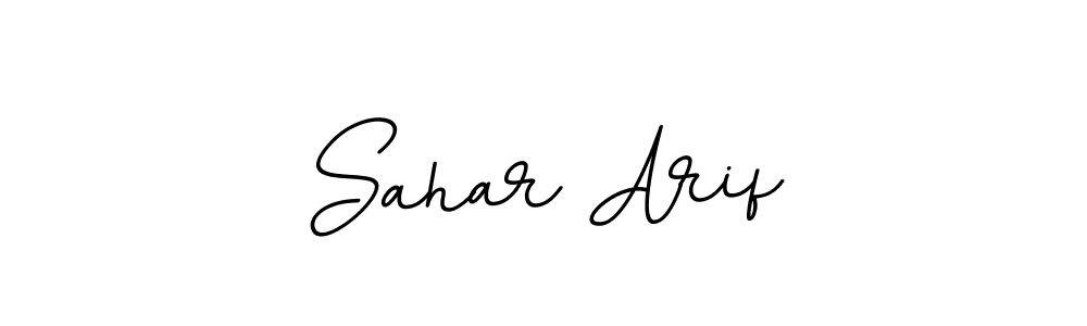 Create a beautiful signature design for name Sahar Arif. With this signature (BallpointsItalic-DORy9) fonts, you can make a handwritten signature for free. Sahar Arif signature style 11 images and pictures png
